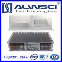 PMMA / Acrílico 100pcs / pk 2ml Agilent claro 9-425 frasco de vidrio de tornillo